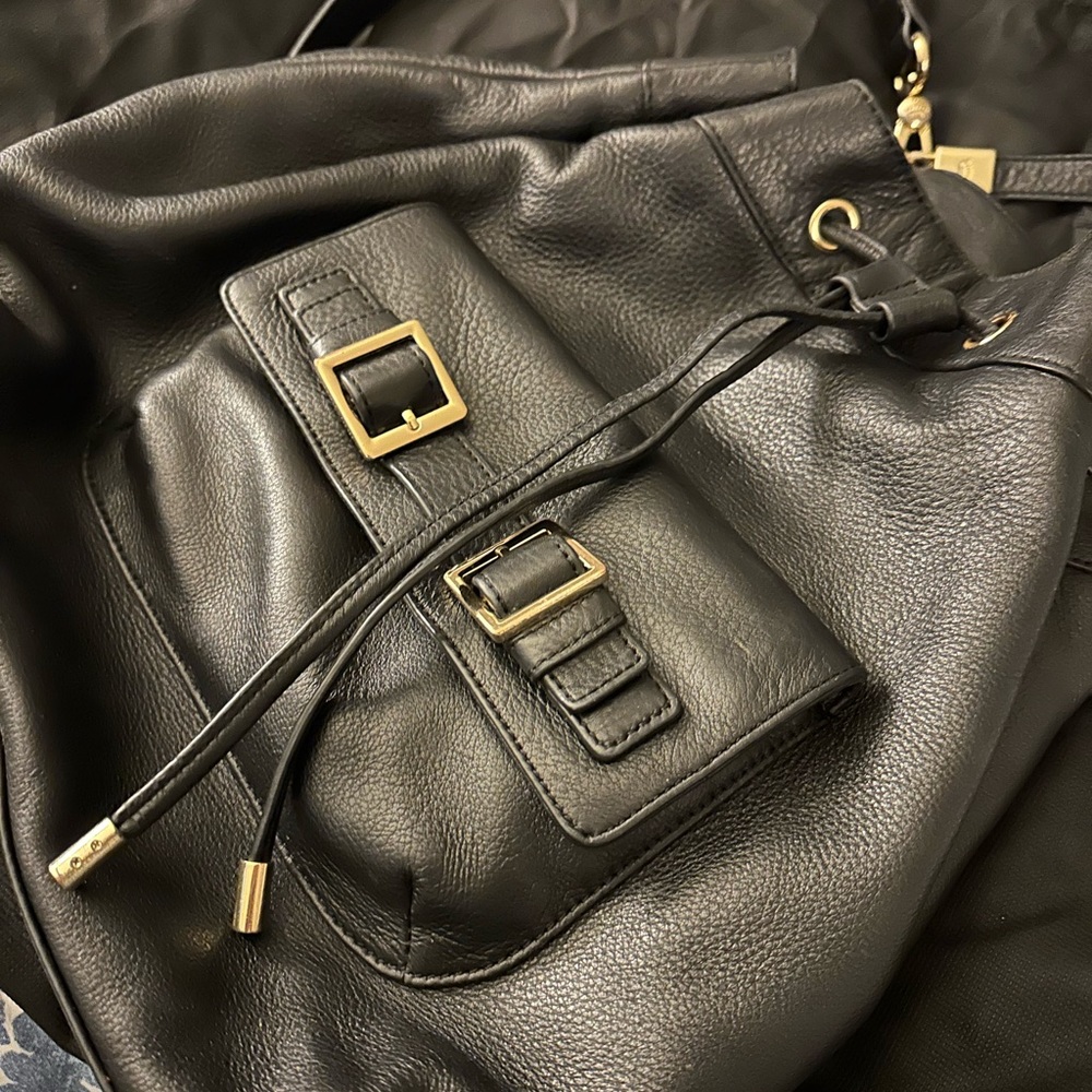 Juicy Couture - Leather Backpack Purse, drawstring